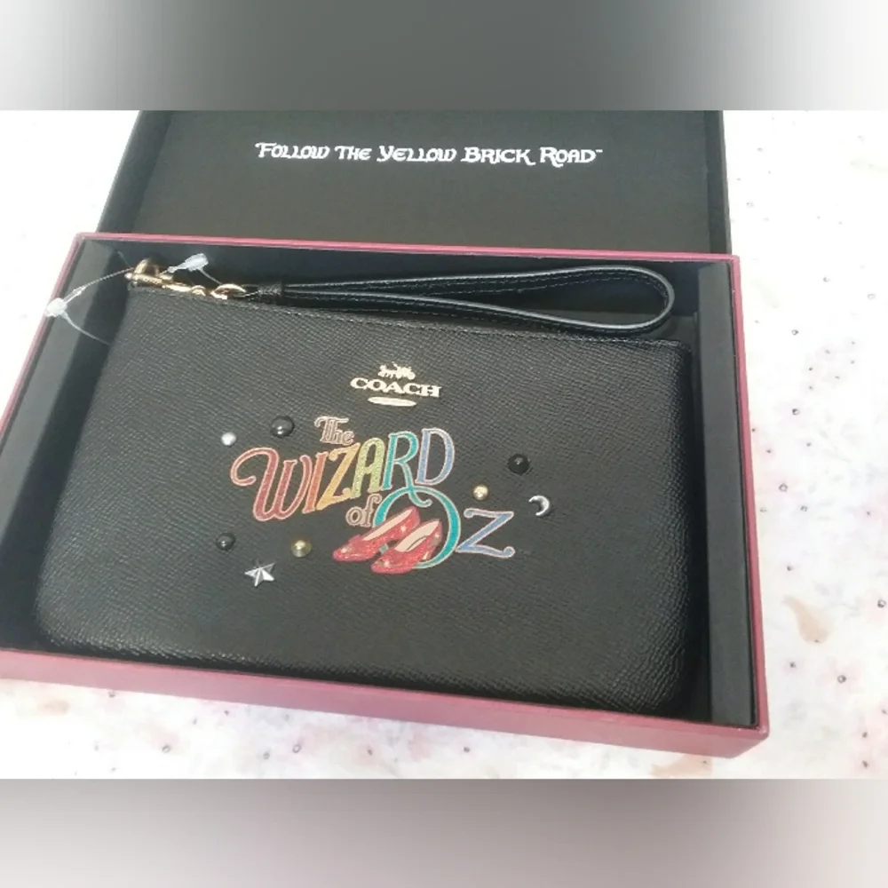 Coach Wizard Of Oz Black Wristlet - Picture 7 of 7